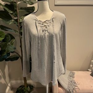 Grey long sleeve top